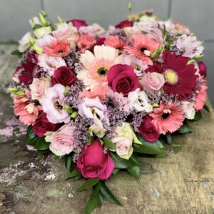 Coeur de fleurs variées